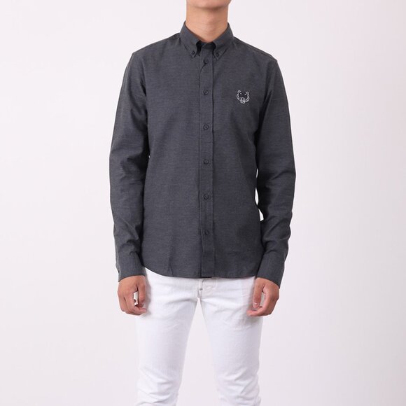 NWT - KENZO Button down Urban Slim Fit Shirts GRAY 🎁